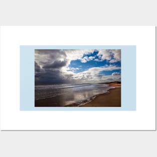 Northumbrian beach scene Posters and Art